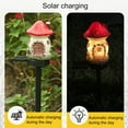thumbnail image 4 of Sunjoy Tech Lawn Lamp Waterproof No Wiring Required Automatic On/Off Creative Shape Easy Installation Decorative 6 Styles Miniature Fairy House Solar Landscape Light Garden Supplies, 4 of 7