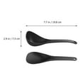 thumbnail image 2 of Aloha 1 Set 2Pcs Non-stick Rice Paddles Soup Spoons Multipurpose Serving Spoon (Black), 2 of 8