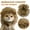 Brown, variant on Lion Hat Headgear-Funny Pet Costumes, Cats And Dogs Transformed Into Funny Holiday Costumes, Wild Hats And Headgear BBrown