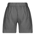 thumbnail image 6 of RPVATI Cotton Casual Shorts for Women Summer High Waisted Loose Fit Chino Shorts Comfy Vacation Gym Beach Shorts with Pockets Walking Workout Gray XL, 6 of 7