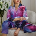 thumbnail image 6 of Sikiie Color Explosion Makeup Brush Pajamas for Women Set, Womens Pajama Sets, Lounge Sets for Women, 2pjs for Women-Small, 6 of 7