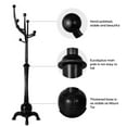 thumbnail image 6 of Foreate 71" Heavy Duty Wood Coat Rack Vintage Freestanding Large Tree Rack Stable Stand w/ 8 Branch Hooks Clothes Hanger for Corner Entryway Bedroom Office, 6 of 10