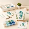 thumbnail image 6 of Sea Glass Art Kits Mosaic Kits for Adults, Stained Glass Arts and Crafts, Marine Animals Theme Arts and Crafts, Resin Kit for Beginners, Bookshelf, Wall, Windowsill, 6 of 7