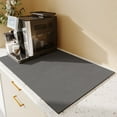 thumbnail image 2 of CuiLiyq Coffee Mat for Countertops, Coffee Bar Accessories Fit Under Coffee Maker, Absorbent Hide Stain Rubber Mat for Countertop, Dish Drying Mat for Kitchen Counter (15.7" x 11.8", Gray), 2 of 9