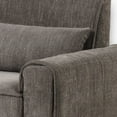 thumbnail image 4 of Tiu 39 Inch Accent Chair- Lumbar Pillow- Gray Chenille- Metal- Solid Wood, 4 of 6