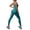 Dark Green, variant on Womens Ribbed Workout Jumpsuit Seamless Yoga Bodysuit Sleeveless Fitness Running Athletic Activewear White S