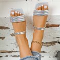 thumbnail image 4 of Sandalias planas informales de color para mujer, cómodos zapatos de playa de dos usos, zapatillas fáciles de poner y quitar Wmkox8yii  ytu8391, 4 of 9