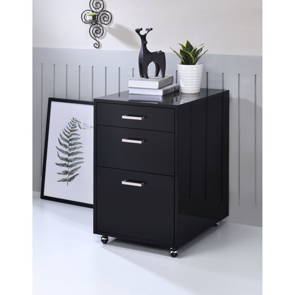 18 - inch deep 22 - inch wide rectangular file cabinet with 3 drawers for efficient document storage