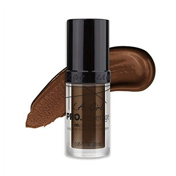 Base de maquillaje líquida L.A. Girl Pro Coverage, Chocolate Oscuro