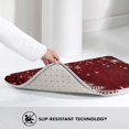 thumbnail image 4 of Doormats Floor Mat Merry Christmas Tree Winter Snowflake Pine Red Christmas Tree Wood Lightweight Funny Area Rug Entrance Front Door Rugs Non-Slip Indoor Garden Kitchen Bathroom 23.6 x15.7 Inch, 4 of 4