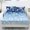Gradient Blue Snowflake Bow, variant on Yspwyqan Christmas Bow Gingerbread Fitted Sheet Set Twin, 3 Piece Holiday Tree Bedding Set with 2 Pillowcases, Standard Pocket Soft Microfiber Bed Sheet