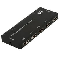 Xiwai HDMI Splitter 8K 60hz Ultra-HD Converter Compatible 2.1 Switch 1-IN-4-OUT 48Gbps UHD Hub Support HDCP SST Extended 4K@120hz 3.5mm Audio