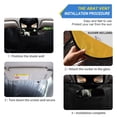 thumbnail image 2 of Qxltty Crown Black Pug Dog Car Windshield Sunshades Foldable UV Rays Sun Visor Protector Keep Your Vehicle Cool 53×23.5in, 2 of 8