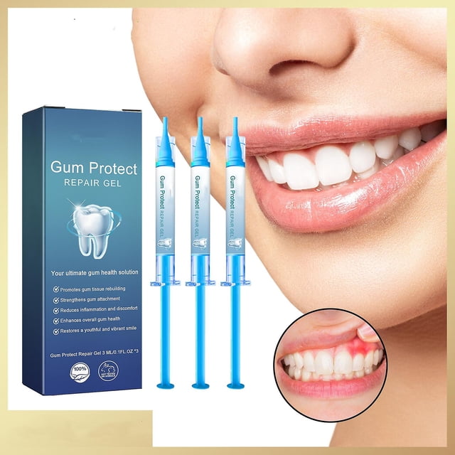 Gum Shield Therapy Gel, Dental Care Gum Regrowth Health Mouthwash Restore Gum Healthy, Teeth Whitening Essence For Stain Removal