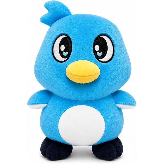Blue Penguin Plush Toy, 25cm Soft Gaming Character Stuffed Doll, Cute Sibling-Inspired Game Plush, Huggable Collectible Plush for Kids, Room Decor & Gift