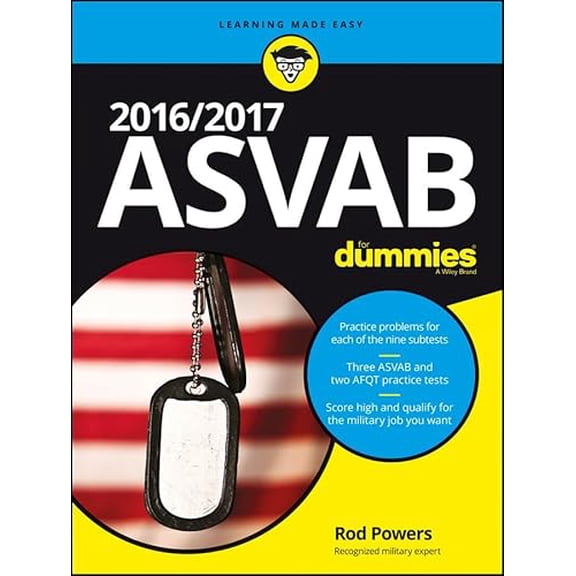 Pre-Owned 2016 / 2017 ASVAB For Dummies, 9781119239178, 1119239176, Paperback, 5 edition