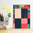 thumbnail image 2 of FORMRS Acrylic Clipboard with Low Profile Clip Standard A4 Letter Size, 12.5" x 9", Red Teal Plaid, 2 of 8