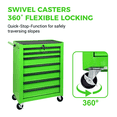 thumbnail image 5 of 7-Drawer Tool Chest Cabinet with Ball Bearing Drawer Slides,20"W Rolling Metal Tool Chest with 7 Drawers,Steel Tool Storage Box Organizer,Green, 5 of 8