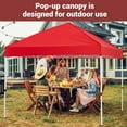thumbnail image 6 of 10x10 Pop Up Canopy Tent,Portable Outdoor Canopy,One-Person Setup,Sun-Resistant & Waterproof Easy Up Canopy with Netting Side Walls,Beach Canopy for Camping Picnic Party Deck Yard Events, 6 of 7