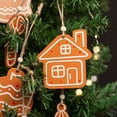 thumbnail image 7 of comerut Wooden Christmas Decor Gingerbread Man Easy Install Eco-friendly Fine Workmanship Tree Hanger Christmas Ornament, 7 of 7