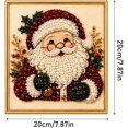 thumbnail image 2 of Christmas Pearl Diamond Painting DIY Art Kit with Frame, Christmas Pearl Bead Art Craft for Adults, Gemstone Diamond Dots Bead Painting for Home Wall Decor A, 2 of 5