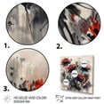 thumbnail image 3 of Designart "Blurred Red Flower" Floral Canvas Art Print, 3 of 5