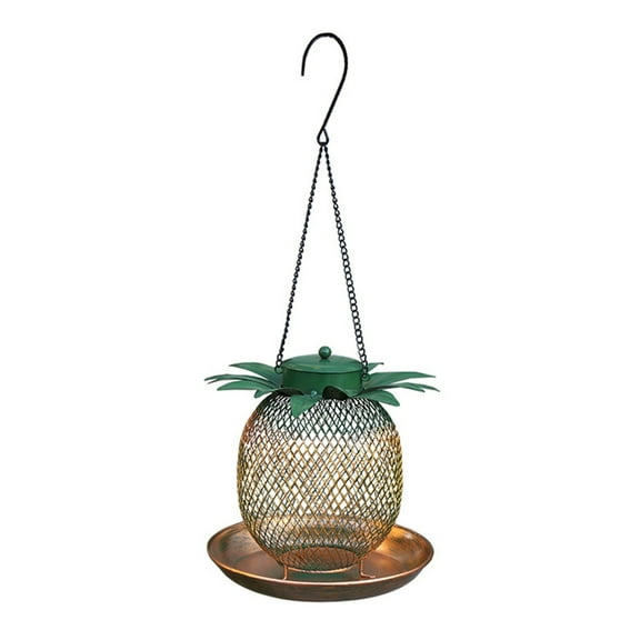 Wild Bird Feeder Hanging for Garden Yard Outside Decorations Metal Mesh Pineapple Birdfeeder Hanging Feeders