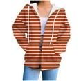 thumbnail image 2 of Chandails à Capuche Zippés pour Femmes Rabais de 50 % en Liquidation Chandail à Capuche Décontracté Imprimé à Fermeture Éclair à Manches Longues Veste Haut, 2 of 6