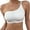 White, variant on Women's Sports Bra One Shoulder Cozy Vest Workout Cute Yoga Gym 2026 Fall Bra Clothes White XL