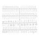 thumbnail image 1 of Cartas de tablero de fieltro, 680 caracteres, letras blancas de 3/4", números y símbolos, tableros de mensajes plásticos intercambiables de 4 piezas, 1 of 6