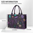 thumbnail image 3 of Large Capacity Tote Bag,Psychedelic Halloween Pattern Handbag Fashion Luxury Tote Bag,15.7"x13"x 5.1" Inches,Laptop Compatible, 3 of 4