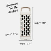 Turtlebox Ranger Li-Ion Battery-Powered Ultra-Portable Speaker, Ivory