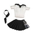 thumbnail image 2 of Figuras de mujer a escala 1/6, camiseta de manga corta y falda, ropa en miniatura con , accesorios para figuras de 12 pulgadas, 3 uds., 2 of 9