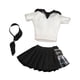 thumbnail image 2 of 3x 1:6 Disfraz de camiseta y falda de manga corta con , ropa de muñeca hecha a mano para modelo de muñeca de 12 pulgadas, 2 of 9
