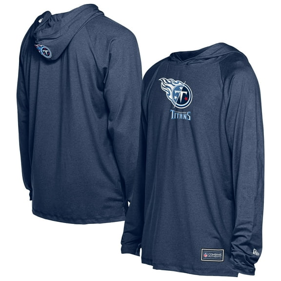Men's New Era  Navy Tennessee Titans Functional Fandom Hoodie