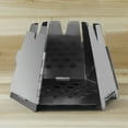 thumbnail image 4 of Mini Pliant en Acier Inoxydable Hexagone Bois Portable Plein Air Camping Randonnée Cuisine, 4 of 7