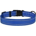 thumbnail image 3 of Reflective Dog Collar Safety Nylon Collars for Large Dogs with Buckle, Blue, 3 of 6