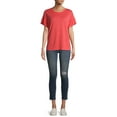 thumbnail image 5 of Time and Tru Women's Flutter Sleeve Top, 5 of 6