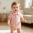 thumbnail image 2 of Odeerbi Niños Niñas Tenis Bodysuit Lindo Bordado Manga Corta Cuello Algodón Golf Bodysuits, 2 of 7