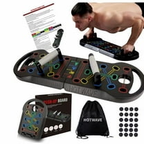 Push Up Board Fitness, Portable Foldable 20 In 1 Push Up Bar At Home Gym, Pushup Handles For Floor. Professional Strength Training Equipment For Man And Women,Patent Pending