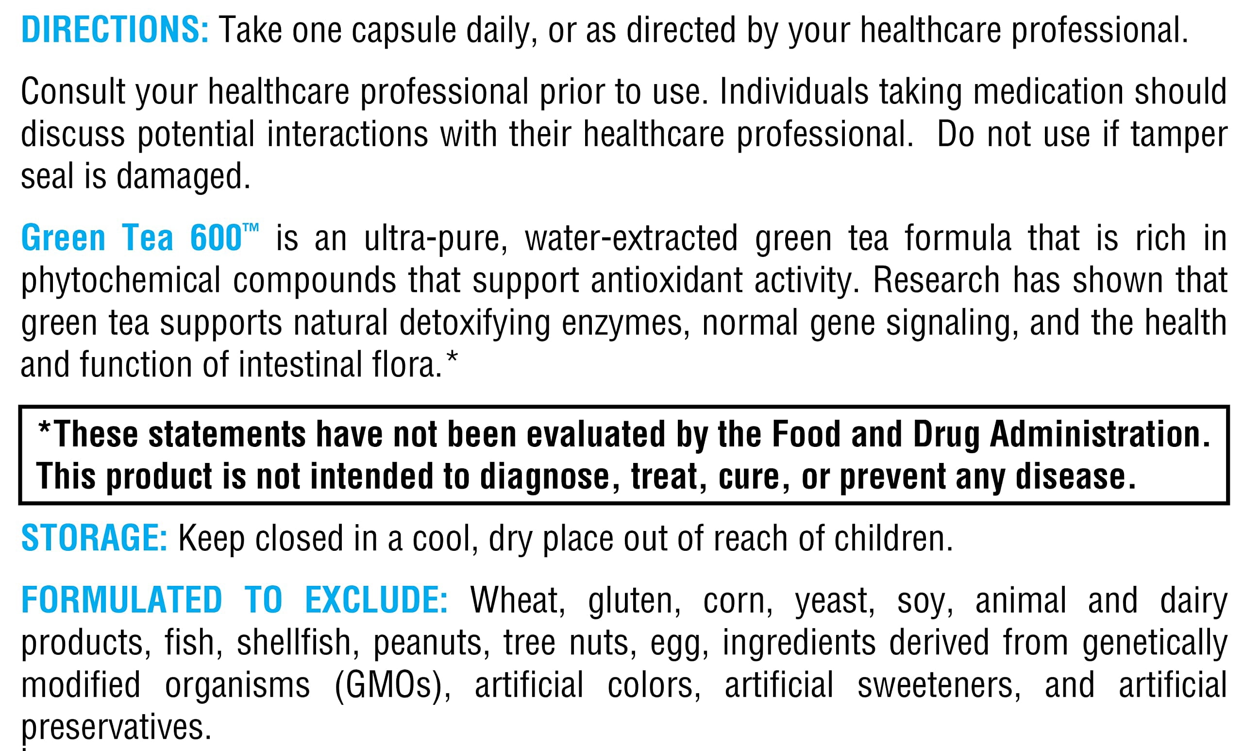 XYMOGEN Green Tea 600 - Ultra Pure Green Tea Extract Capsules - Immune Support Supplement - Supports Heart Health + Brain Health - Gluten Free, Vegan, Non GMO (60 Capsules)