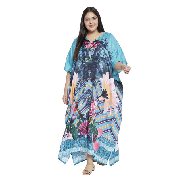 Oussum Robes Caftans Grande Taille pour Femmes Longue Robe Maxi Caftans pour Dames