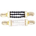 thumbnail image 1 of Cardigan Clips Acrylic Iron Plastic Clothing Clips For Women Men 2Pack, 1 of 9