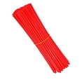 thumbnail image 2 of 72 Uds. Fundas decorativas para radios de bicicleta, cubiertas universales decorativas para radios, para bicicleta de montaña y niños, color rojo, 2 of 5