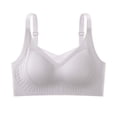 thumbnail image 6 of Jamicy Comfortable Bras for Women 3 Pack Solid Color Supportive with Wire Push Up Bra Full Coverage Soft Comfy Seamless Daily Bra, 6 of 9