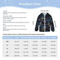 thumbnail image 5 of Kids Boys Girls Zip Up Hoodie - Peacock Feathers Sun Protection Sweatshirt Workout Long Sleeve Jacket, 5 of 7