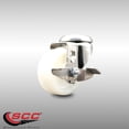 thumbnail image 2 of 3 Inch 316SS Nylon Wheel Swivel Bolt Hole Caster with Brake Service Caster, 2 of 2