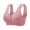 Pink, variant on JGTDBPO Front Closure Bras For Women No Underwire Plus Size Full Coverage Bras Front Snap Bras Post Surgery Front Closure Brassiere Sports Bra Wireless Minimizer Bra