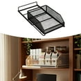thumbnail image 4 of Organizador de gabinete extensible, especiero deslizante, cajón resistente debajo del fregadero, Negro, 4 of 9