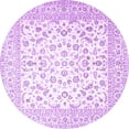 thumbnail image 1 of Ahgly Company Indoor Round Persian Purple Traditional Area Rugs, 5' Round, 1 of 4
